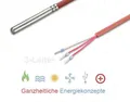 Produktbild: PT100 / PT 100 2 Meter 3-Leiter Temperaturfühler SIL bis 200°C 2m Kabel fühler