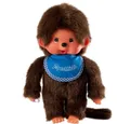Produktbild: Monchhichi Plüschfigur Junge Classic 20 cm Monchhichi Puppe mit original blauem Lätzchen