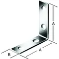 Produktbild: Vormann Stuhlwinkel 50x50x15mm Stahl, Verzinkt