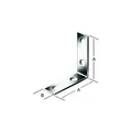 Produktbild: VORMANN Stuhlwinkel 50x50x15mm Stahl verzinkt