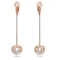 Produktbild: Swarovski Damen-Ohrclip Metall Swarovski-Kristall One Size, Roségold 32020884
