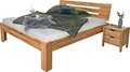 Produktbild: Bubema Solo Massives Bett aus Kernbuche in Naturoptik, Größe: 180 x 200 cm, Kopfteil: Nr. 2