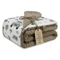 Produktbild: Babydecke Kuscheldecke Baby Decke - Kinderdecke Kinderwagen Blanket Babydecken, Totsy Baby braun