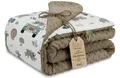 Produktbild: Babydecke Kuscheldecke Baby Decke Winterdecke mit Plüschstoff 75x100 cm - Kinderdecke Kinderwagen Blanket Babydecken Kinderwagendecke und Erstausstattung für Neugeborene und Kinder
