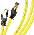 Produktbild: Duronic CAT8 YW 3 m Ethernet Netzwerkkabel | S/FTP Ethernet-Netzwerkkabel | Superschneller Patch-Ethernet-Kabel | Bis zu 2 GHz / 2000 MHz | RJ45-Anschlüsse | 40 Gigabit Datenübertragung
