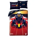 Produktbild: Halantex Wendebettwäsche Verstappen Formula 1 Red Bull Racing, 100% Baumwolle, Bettbezug 140 x 200 cm + Kissenbezug