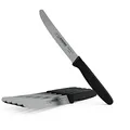Produktbild: Giesser seit 1776 - Made in Germany - Tomatenmesser 6er Set schwarz, Klinge 11 cm, rutschfest, kleines Universalmesser spülmaschinenfest, rostfrei