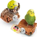 Produktbild: Vogelgaleria® 2 x Kork-Pickstein. Die leckere Alternative zum Kalkstein oder Sepia-Schale, Wellensittich Zubehör