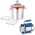 Produktbild: Melko® 70 l/min Vakuumpumpe + 21,4L Vakuumkammer Unterdruckpumpe Vakuum