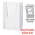 Produktbild: helit Wand Prospekthalter DIN LANG hoch Dokumentenhalter glasklar H2350002