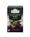 Produktbild: Ahmad Tea - Blackcurrant Burst - Schwarztee mit Schwarzer Johannisbeere - Mit Fruchtstücken - Einzeln Verpackte, Aromaversiegelte Teebeutel mit 2g Tee pro Portion - 20 Teebeutel mit Band