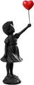 Produktbild: CHEYLIZI Statue Fliegende Ballon Mädchen Figur, Home Decor Moderne Kunst Skulptur, Harz Figur Handwerk Ornament schwarz.