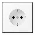 Produktbild: Jung LS1520WWM Schutzkontakt-Steckdose, 16 A 250 V ~, Duroplast lackiert, Serie LS, schneeweiß matt