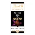 Produktbild: Lindt Schokolade | EXCELLENCE Tafel Mild 70 % | 100g | milde Zartbitter-Schokolade mit intensivem Kakao-Geschmack | vegane Schokoladen-Tafel
