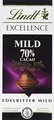 Produktbild: Lindt Excellence Mild 70%, milde Edelbitter-Schokolade, 100g