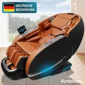 Produktbild: AMBINESS Massagesessel Relaxsessel YUNA | 60 Massageprogramme | deutsche Bediensprache | Zero Gravity-Funktion | 3D-Massagetechnologie Ganzkörpermassage + Wärmefunktion | Vitalwertmessung | Cognac