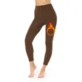 Produktbild: Merry Style Leggings Thermo Leggings Damen Gefütterte Thermoleggings Winter MS-ATX-441 (1-tlg) braun XS-S