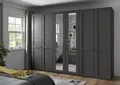 Produktbild: WIEMANN Marlow Kleiderschrank Schlafzimmerschrank 300 cm in graphit mit Spiegel
