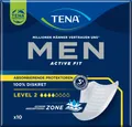 Produktbild: TENA MEN Active Fit Level 2, Absorbierende Inkontinenzeinlage, 1x10 St., neu&ovp