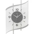 Produktbild: Funkwanduhr AMS, silber (silberfarben), Wanduhren, Damen, B/H/L: 29cm x 7cm x 45cm, Exklusiv-Modell,Quarzuhr,Made in Germany,Wohnzimmer,Esszimmer,Büro