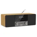 Produktbild: TechniSat DIGITRADIO 3 ASA – Stereo DAB+ Kompaktanlage mit Automatic Safety Alert (UKW, CD‑Player mit Resume, Bluetooth, USB, AUX-In, Kopfhöreranschluss, OLED‑Display, Radiowecker, 20  W RMS) Eiche