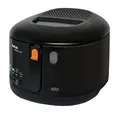 Produktbild: Tefal Simply One Elektrische Fritteuse, XL Fassungsvermögen für bis zu 1,2 kg Pommes, exklusives Kühlwandsystem, spülmaschinenfeste Teile, Sichtfenster, einstellbares Thermostat, schwarz, FF1608