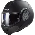 Produktbild: Motorrad Helm XL - LS2 Advant Solid FF906 Klapphelm m. Sonnenblende schwarz mat