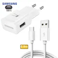 Produktbild: 1x 0,8m Original Samsung USB-C Schnellladekabel + 1x Original schnellade Adapter