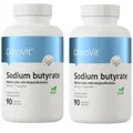 Produktbild: Natrium Butyrat 600mg (30% Buttersäure) 2 x 90 Vege Kapseln (Sodium Butyrate)