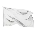 Produktbild: Weiße Flagge 90x150 cm  Extrem wetterbeständige Fahne mit Messingösen, 100% P...
