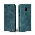 Produktbild: LBH Handyhülle für Samsung Galaxy J5 (2017) in Petrol Blau mit Karten- und Geldfach Smartphone Hülle mit Standfunktion Flip Case Schutzhülle Magnetverschluss Vintage