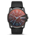 Produktbild: Diesel Herrenuhr Master Chief, ZweizeigerDatumswerk, 45 mm schwarzes Edelstahlgehäuse mit Lederarmband, DZ1657