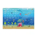 Produktbild: Original Schreibtischunterlage für Kinder – Lernunterlage zur Einschulung in Unterwasserwelt Optik ABC, 1x1 – 60 x 40 cm – aus abwischbarem Vinyl - Made in Germany (Unterwasserwelt-Optik)