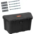 Produktbild: Dema - Anhänger Deichselbox Anhängerbox Staukiste Schwarz 150 Kg 45 L Mit Zahlenschloss