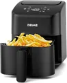 Produktbild: DEIME Heißluftfritteuse 2,5 l, kleiner digitaler Airfryer, platzsparend, kompakt, zum Backen, Aufwärmen, Braten für schnelle und einfache Mahlzeiten, Mini, kompakt und leise (Black)