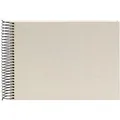 Produktbild: goldbuch Spiralalbum Bella Vista ohne Fenster 24x17 40 weiße Seiten sandgrau