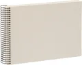 Produktbild: Goldbuch Spiralalbum Bella Vista sandgrau 24x17 cm weiße Seiten