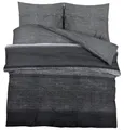 Produktbild: vidaXL Bettwäsche-Set Dunkelgrau 220x240 cm Baumwolle