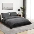 Produktbild: Bettwäsche-set Dunkelgrau 220x240 Cm Baumwolle Vidaxl