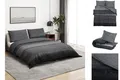 Produktbild: vidaXL Bettwäsche Bettwäsche-Set Dunkelgrau 220x240 cm Baumwolle