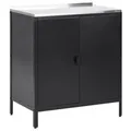 Produktbild: Beliani Gartenküche VILAMA Schwarz Silber 50x80x90