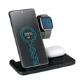 Produktbild: Grundig 3-in-1 Ladestation Apple Watch und iPhone – Kabelloses Ladegerät mit Sch