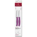 Produktbild: Victorinox Swiss Classic, Gemüsemesser Set, 2tlg, 8cm, gerade/wellen, mittelspitz, violett, box (8 cm) (6.7695.2C1)