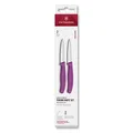 Produktbild: VICTORINOX Küchenmesser Swiss Classic silber, violett, Klinge: 8,0 cm, 2 St.