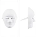 Produktbild: Relaxdays Masken 20er Set Papier Weiß Mit Gummiband 24 cm x 18,5 cm x 8 cm