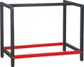 Produktbild: Wiltec Werkbank Gestell 100 x 57 x 81 cm aus Stahl, Werkbankgestell in Anthrazit Rot, Tischgestell max. 200 kg als Werkbank, Arbeitstisch & Sideboard