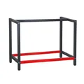 Produktbild: Wiltec Werkbank Gestell 100 x 57 x 81 cm aus Stahl, Werkbankgestell in Anthrazit Rot, Tischgestell max. 200 kg als Werkbank, Arbeitstisch & Sideboard