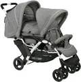 Produktbild: CHIC4BABY Geschwisterwagen Duo, mit feststellbaren Doppelschwenk-Vorderrädern