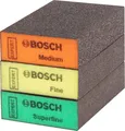 Produktbild: Bosch EXPERT S471 Schleifschwamm Set 3tlg Mittel Fein Superfein Holz 69x97