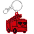 Produktbild: GRUSS & CO Reflektor neon Motiv Feuerwehr | Anhänger mit Schlüsselring, und Karabiner | Geschenk, Schulstart | 70146